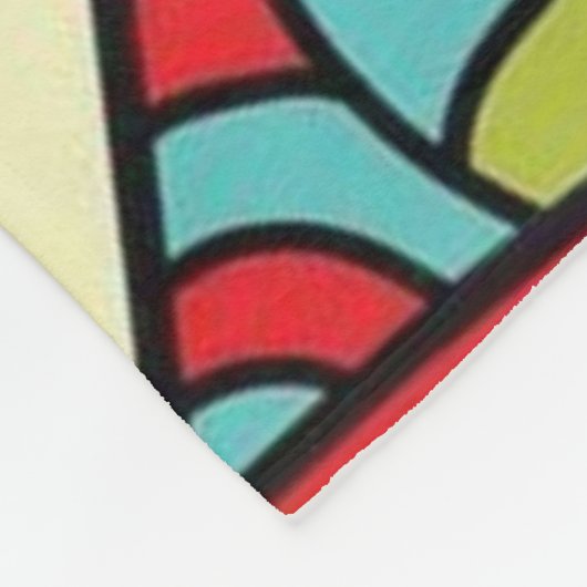 Psychedelic Patterns Fleece Deken (Hoek)