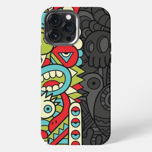 Psychedelic Patterns iPhone Hoesje (Achterkant)