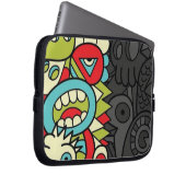 Psychedelic Patterns Laptop Sleeve (Voorkant Rechts)
