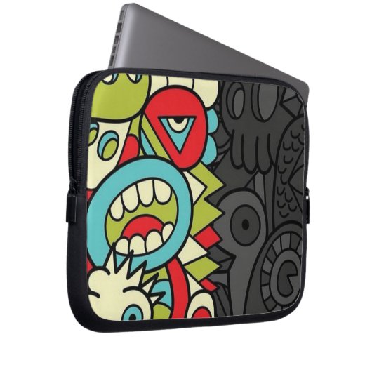 Psychedelic Patterns Laptop Sleeve (Voorkant Rechts)