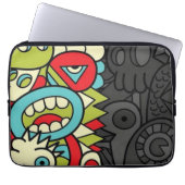 Psychedelic Patterns Laptop Sleeve (Voorkant)