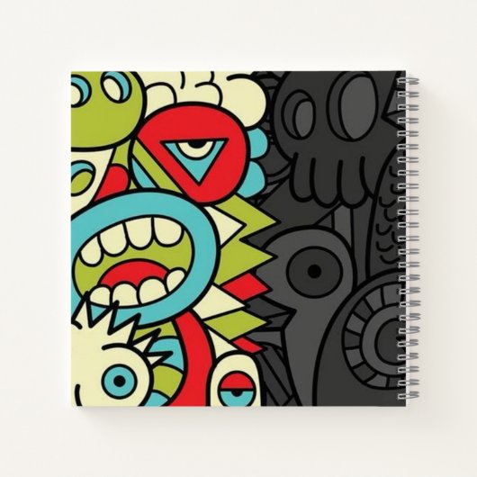 Psychedelic Patterns Notitieboek (Achterkant)