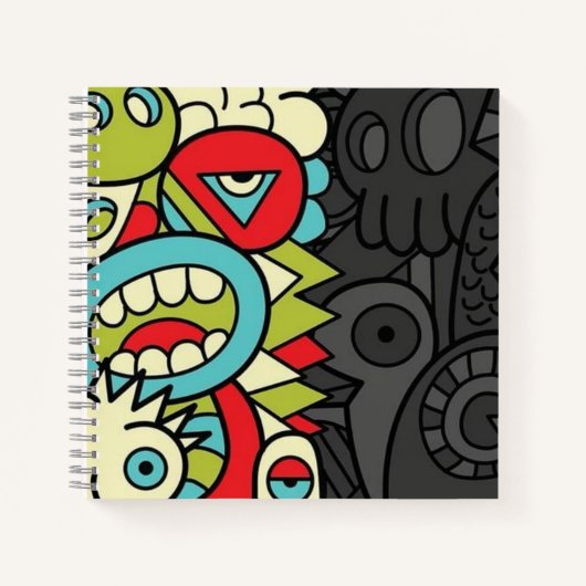 Psychedelic Patterns Notitieboek (Voorkant)