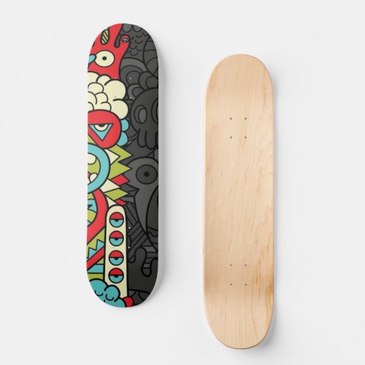 Psychedelic Patterns Persoonlijk Skateboard (Voorkant)