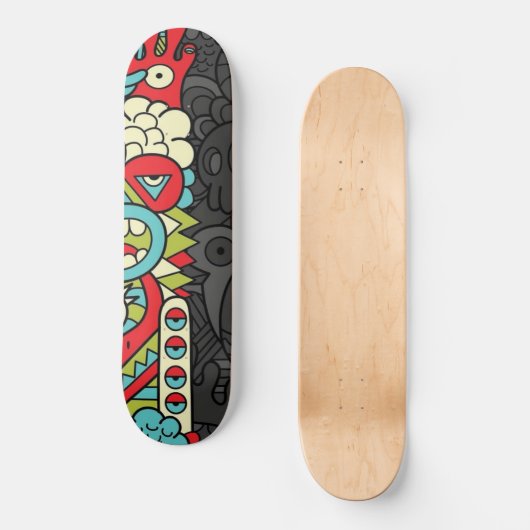 Psychedelic Patterns Persoonlijk Skateboard (Voorkant)