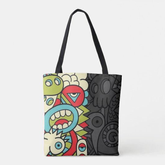 Psychedelic Patterns Tote Bag (Achterkant)