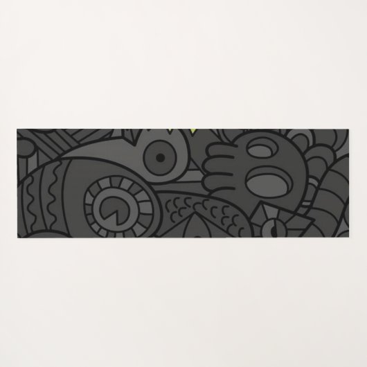 Psychedelic Patterns Yogamat (Achterkant (horizontaal))