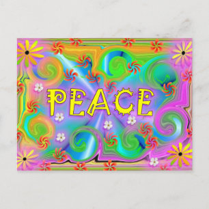 Psychedelic Peace Briefkaart