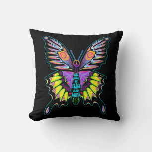 Psychedelic Peace Butterfly Artwork Kussen