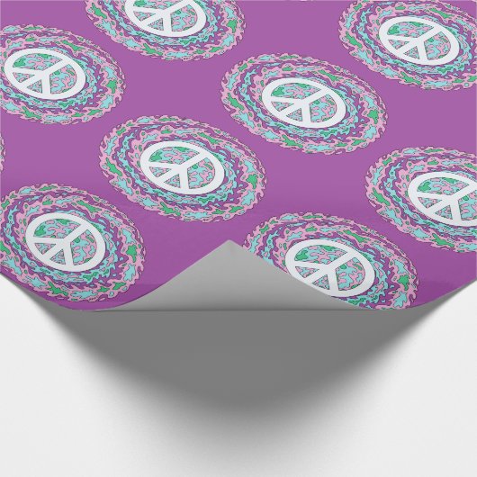 Psychedelic Peace Cadeaupapier (Hoek)
