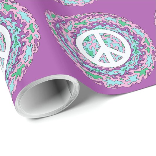 Psychedelic Peace Cadeaupapier (Rol Hoek)