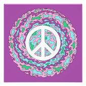 Psychedelic Peace Foto Afdruk (Voorkant)