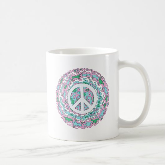 Psychedelic Peace Koffiemok (Rechts)