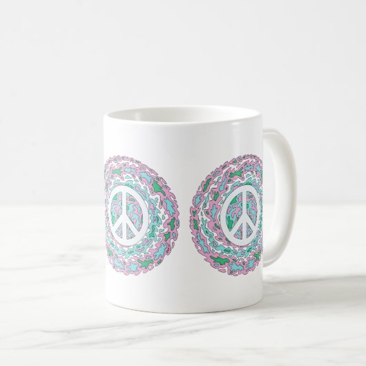 Psychedelic Peace Koffiemok (Voorkant rechts)