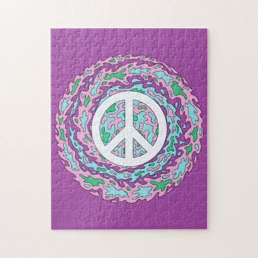 Psychedelic Peace Legpuzzel (Verticaal)