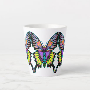 Psychedelic Peace Love Music Butterfly Latte Mok