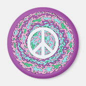 Psychedelic Peace Magneet (Voorkant)