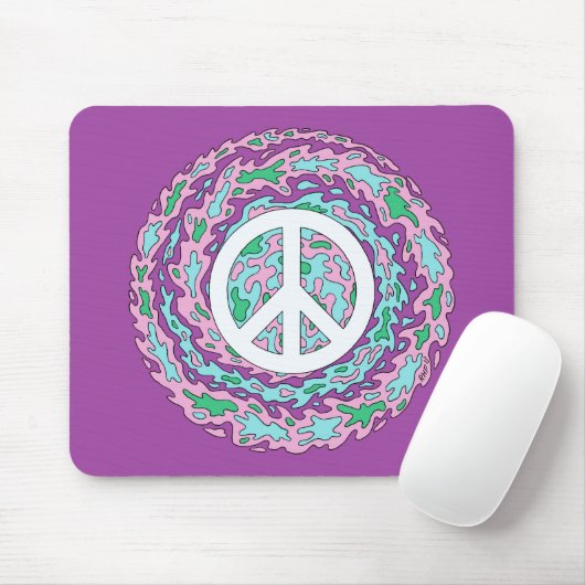 Psychedelic Peace Muismat (Met muis)
