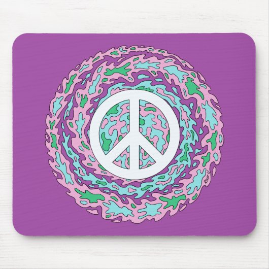Psychedelic Peace Muismat (Voorkant)