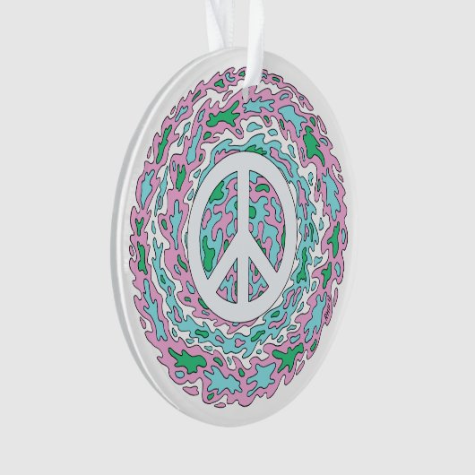 Psychedelic Peace Ornament (voorkant)