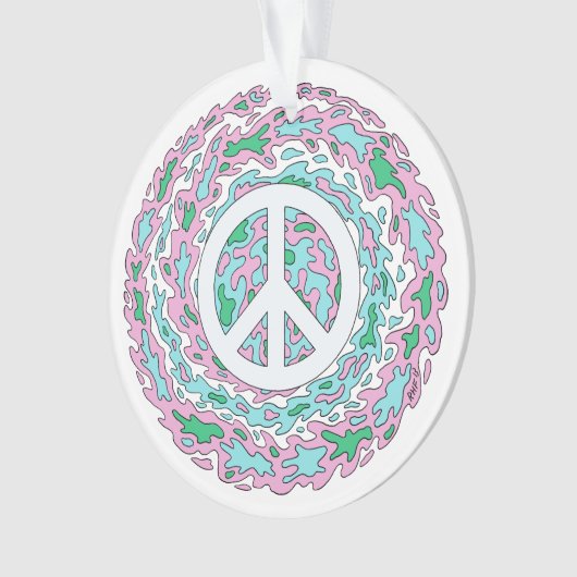 Psychedelic Peace Ornament (voorkant)