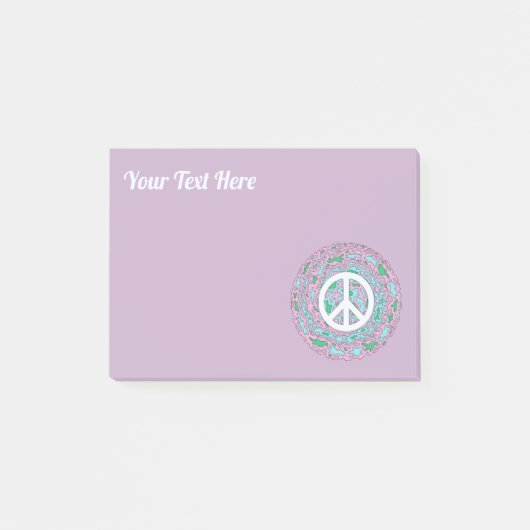 Psychedelic Peace Post-it Notes (Voorkant)