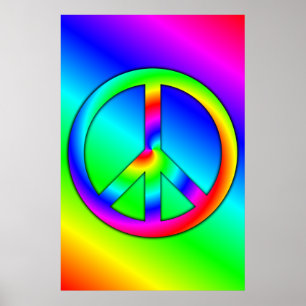 Psychedelic Peace Poster