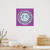 Psychedelic Peace Poster (Keuken)