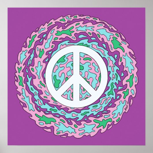 Psychedelic Peace Poster (Voorkant)