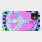 Psychedelic Peace Sign Abstract Case-Mate iPhone Case (Achterkant (horizontaal))