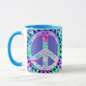 Psychedelic Peace Sign Abstract Mok (Links)