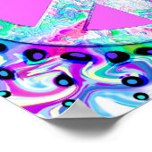 Psychedelic Peace Sign Abstract Poster (Hoek)