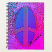 Psychedelic Peace Sign Planner (Voorkant)