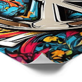 Psychedelic Peace Sign T-Shirt Poster (Hoek)