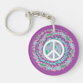 Psychedelic Peace Sleutelhanger (Voorkant)