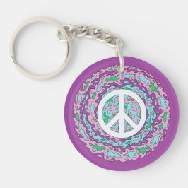 Psychedelic Peace Sleutelhanger