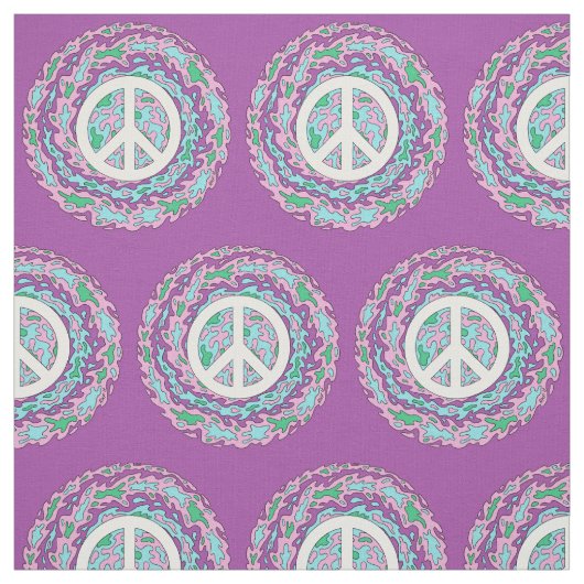 Psychedelic Peace Stof (Swatch)