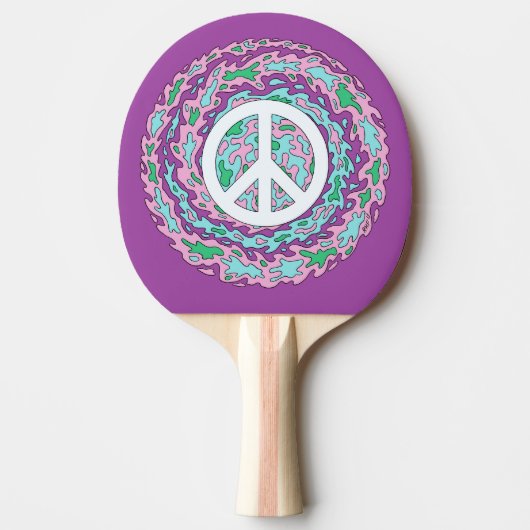 Psychedelic Peace Tafeltennisbatje (Voorkant)