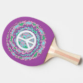 Psychedelic Peace Tafeltennisbatje (Zijkant)