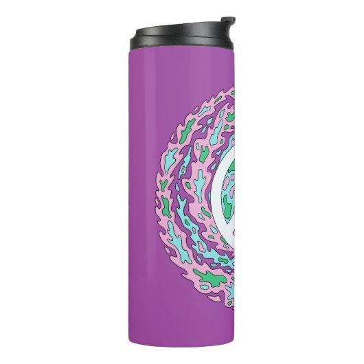 Psychedelic Peace Thermosbeker (Gedraaid links)