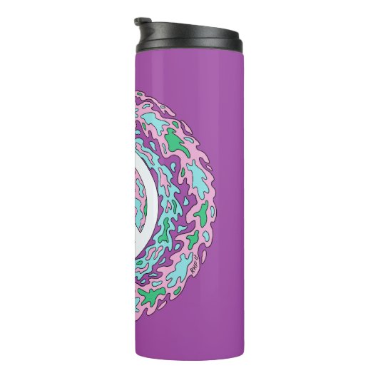 Psychedelic Peace Thermosbeker (Geroteerd rechts)