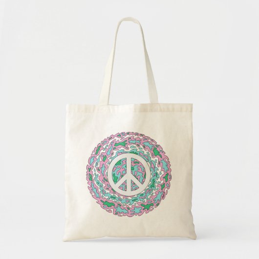 Psychedelic Peace Tote Bag (Voorkant)