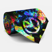 Psychedelic Peace Turtles Stropdassen (Opgerold)