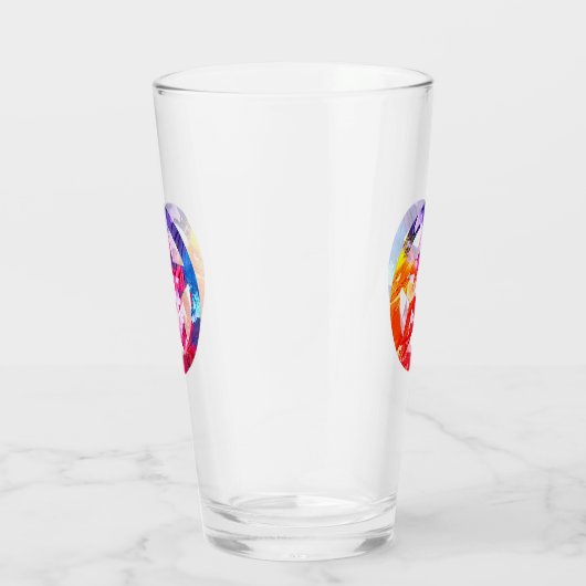 Psychedelic Pentacle Glass Glas (Rechts)