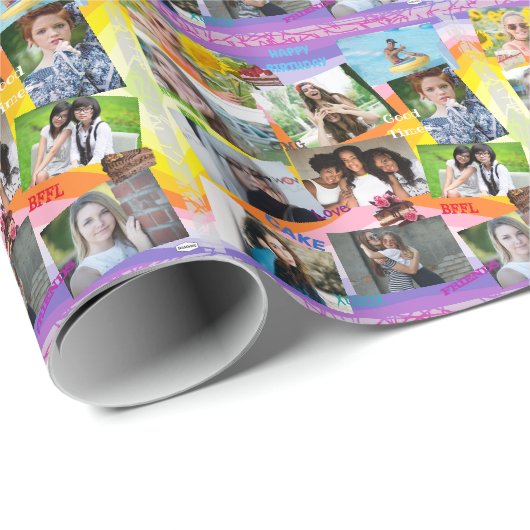 Psychedelic Photo Gift Wrap HAMbWG Cadeaupapier (Rol Hoek)