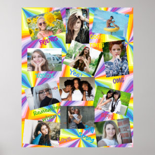 Psychedelic Photo Poster Friends Theme HAMbWG