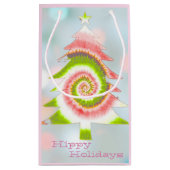 Psychedelic Pine Gift Bag Klein Cadeauzakje (Achterkant)