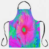 Psychedelic Pink en Red Hibiscus Flower Schort (Voorkant)