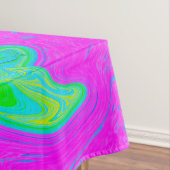 Psychedelic Pink en Red Hibiscus Flower Tafelkleed (Voorbeeld)