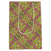 PSYCHEDELIC PINK FLAMINGO GIFT BAG Med Medium Cadeauzakje (Achterkant)